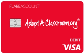 AdoptAClassroom Flare Card